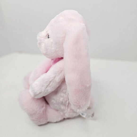 The Petting Zoo Pink Bunny Plush Rabbit Easter Embroidery Eyes Stuffed Animal - Picture 3 of 10
